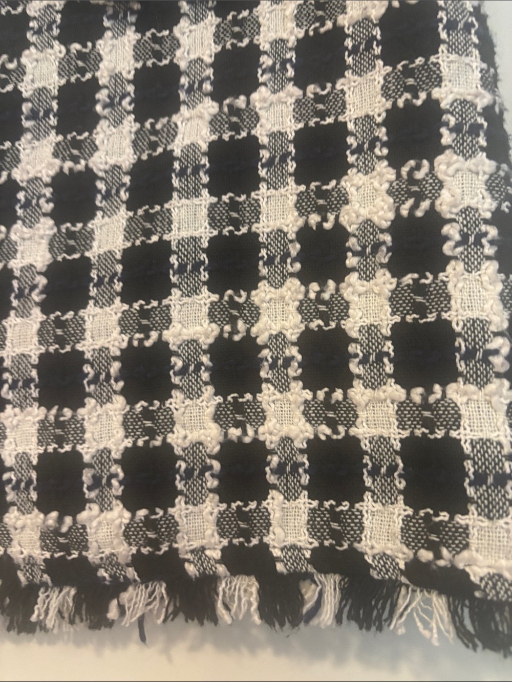 Laundry By Shelli Segal Black and White Tweed Button-Front Mini Skirt - Picture 4 of 9